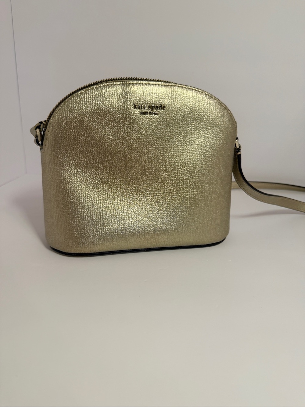 kate spade Metallic Gold Dome Crossbody